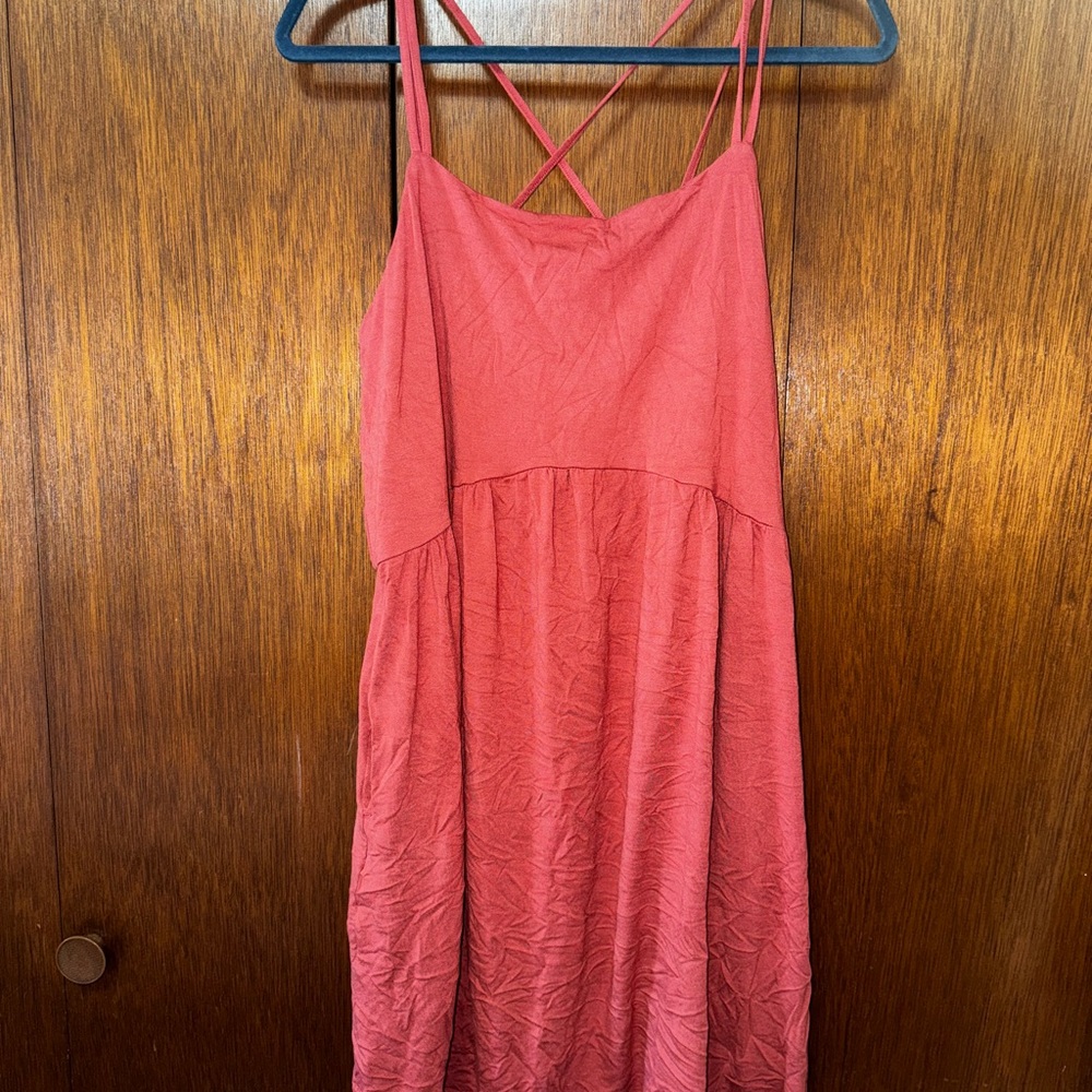 Stylish Coral Strappy Dress